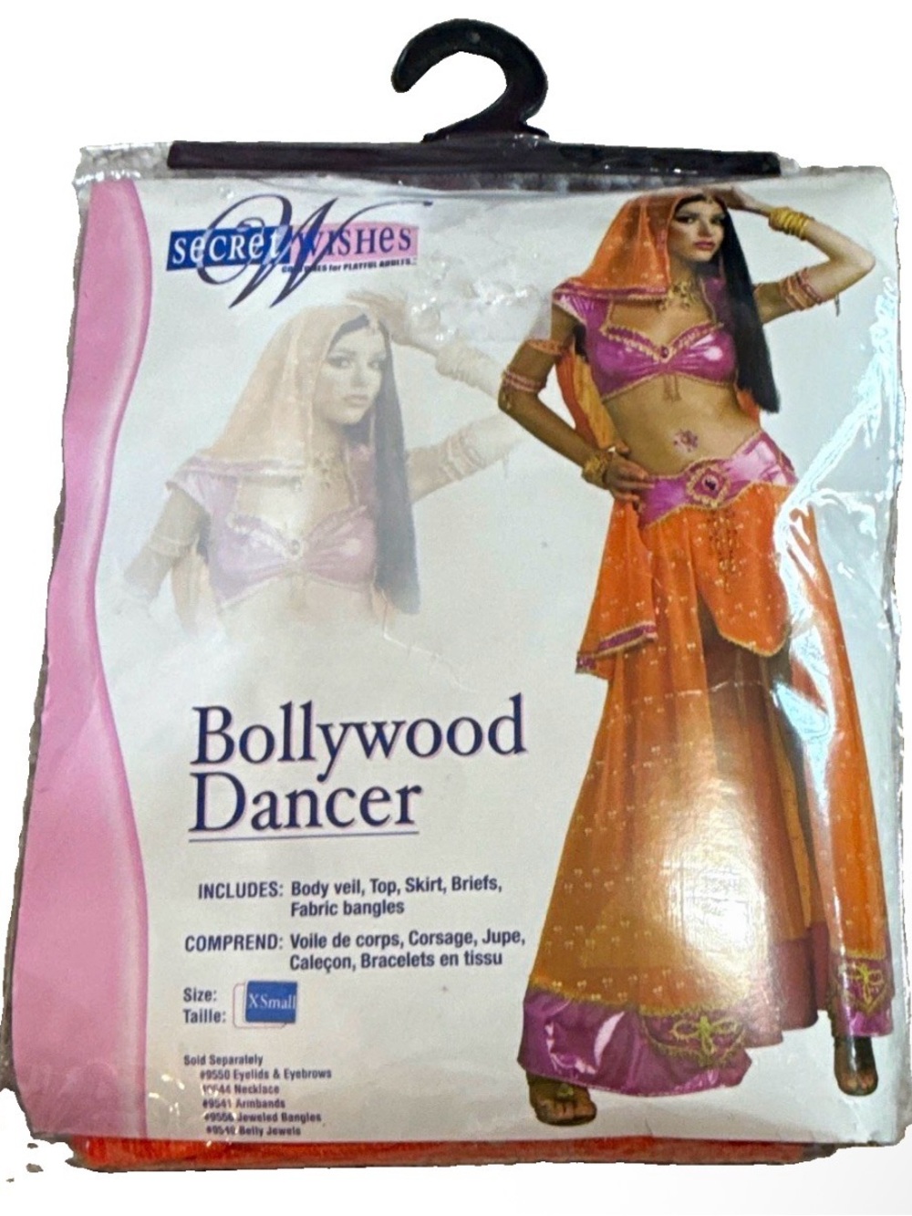 NWT Secret Wishes Bollywood Dancer Costume Adult Size XS Sealed New Secret Wish